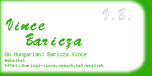 vince baricza business card